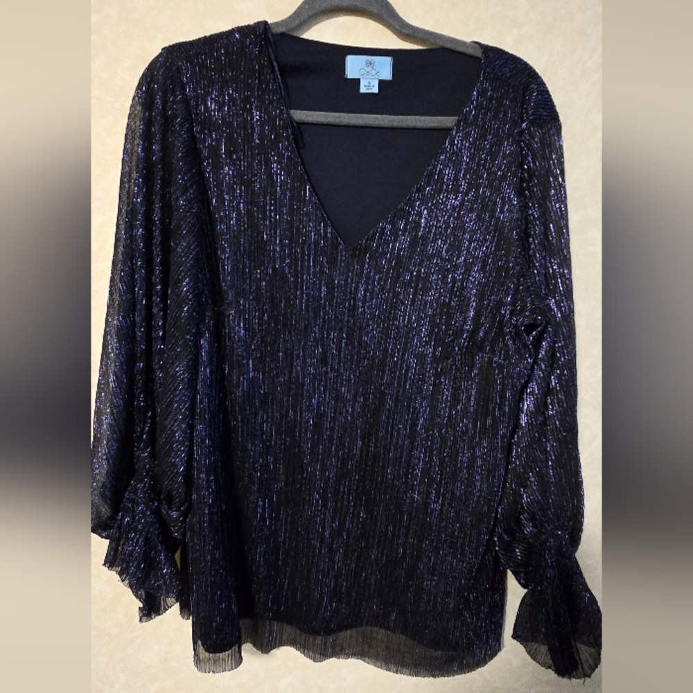 Dressy sparkling Blouse fun for special occasions or just dressing up jeans